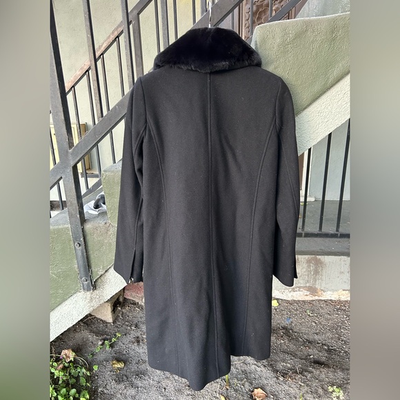 NWOT Vince Wool Lamb Leather and Rabbit Fur Coat Luxury Elegant Sz XS - Picture 6 of 7